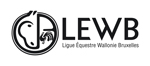 Logo horizontal LEWB en noir et blanc